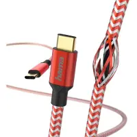 Hama 183289 Laadkabel Refl Usb-c 15m Rood