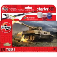Airfix Modelbouwpakket Militaire voertuigen - 55004 Tiger 1 Tank - Starter Set Plastic - 1:72 - Modelbouw