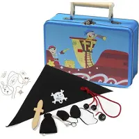 Simply For Kids Metalen Piraten Koffer met Inhoud