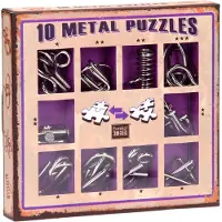 Eureka 10 Metalen Puzzels Paarse Editie