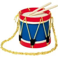 Goki Speelgoedinstrument - Trommel - Natuurvel - Hout