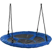 Swingking nestschommel blauw canvas, 98cm
