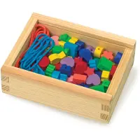 Small Foot - Houten Rijg Kralen, 84st.