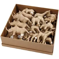 Creativ Company Jungle Dieren papier-maché, 32ste.