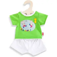 Heless poppenkleding bijenjurk 2-delig blauw/wit 28-35 cm