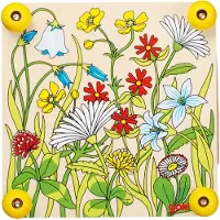 Goki Bloemenpers - Lenteweide - 17,5X17,5X4,5Cm - Knutselplezier - 3 Jaar