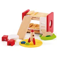 Hape Kinderkamer Poppenhuis Meubels - 14-delig speelset voor kinderen vanaf 3 jaar