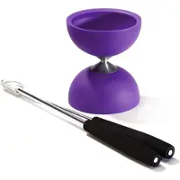 Acrobat Diabolo 105 Rubber Aluminium 12 X 10,5 Cm Paars
