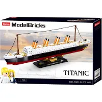 Sluban ModelBricks RMS Titanic schip bouwspeelgoed boot – Constructiespeelgoed modelbouw – bouwdoos met 481 bouwstenen – M38-B0835 vanaf 10 jaar