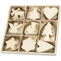 You do it Versier je houten kerst hangers, 72st.