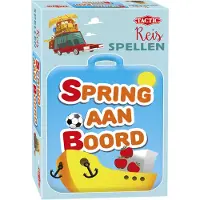 Tactic Spring aan Boord – Bordspel – Compacte Editie – Woord- en Categorie Spel – Vanaf 8 Jaar – 2 of Meer Spelers
