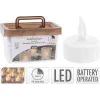 Ambiance Theelichtjes LED - Box met 24 stuks INCLUSIEF batterij EN Timer