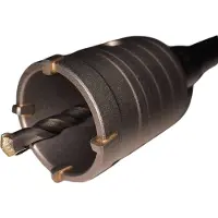 Horn Industriële dozenboor dia 50mm + SDS-MAX - Kroonboor - Doosboor set - Boren - Gatenboor - Gatenzaag - Steenboren - diamantboor - M22 aansluiting