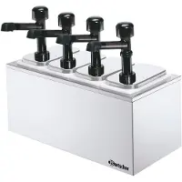 Bartscher Pompstation Bartscher, 4x3,3L, incl 3 portie inzetstukken