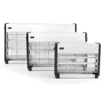 Hendi Elektrische insectenverdelger – 150 m² dekking – 230V/45W – UV-A lampen – Aluminium/ABS