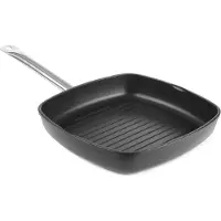 Super Merchant Aluminium grillpan, Pan + steelpan, Zwart