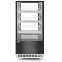 Hendi Koelvitrine met 3 schuine schappen, RVS, 80,5(b)x120(d)x144,5(h)cm, 233320