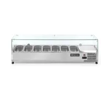 Hendi Opzetkoelvitrine Hendi, 7x1/4GN, 161 cm(b), 230V/161W
