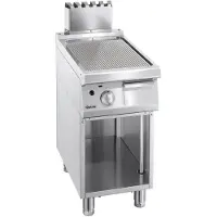 Bartscher Bakplaat Bartscher, gas, geribd, PO, open onderstel, 40(b)x85(h)x70(d), 7kW