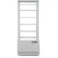 Hendi Koelvitrinekast 98L, RVS, 40,6(b)x45,2(d)x111,6(h)cm, 233665