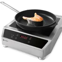 Hendi Inductiekookplaat voor Pannen van 14-28cm | 3500Watt