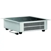 Bartscher IK 35-EB, zwart, zilver, geïntegreerd, inductiekookplaat met zone, glas, 1 zone, 1 zone