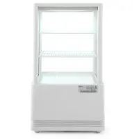 Hendi Gekoelde display kast wit | 58 liter