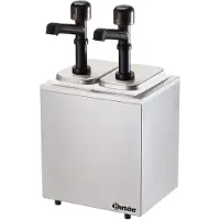 Bartscher Pompstation Bartscher, 2x3,3L, incl 3 portie inzetstukken