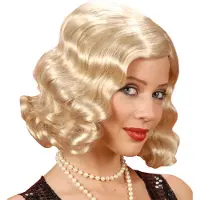 Widmann Mooie blonde 20- jaren pruik Janine