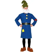 Finidi Kabouter kostuum blauw volwassenen
