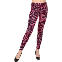 Finidi Legging zebraprint neon roze dames