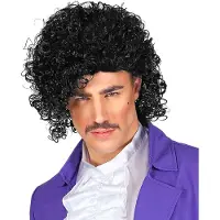 Finidi Zwarte pruik Prince the Musician