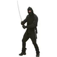 Widmann Carnavalskleding: Zwart Ninja kostuum voor carnaval
