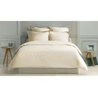 De Witte Lietaer Dekbedovertrek Motion Ivory Satijn-140 x 200 / 220 cm | 1-Persoons