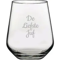 Pasabahce Gegraveerde Drinkglas 42,5cl De Leafste Juf