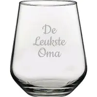 Pasabahce Gegraveerde Drinkglas 42,5cl De Leukste Oma