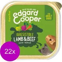 Edgard & Cooper Kuipje Lamb Beef Adult - Hondenvoer - 22 x Lam Rund Wortel 150 g Graanvrij