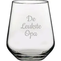 Pasabahce Gegraveerde Drinkglas 42,5cl De Leukste Opa