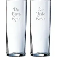 Arcoroc Gegraveerde longdrinkglas 31cl De Beste Opa-De Beste Oma