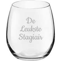 Royal Leerdam Gegraveerde Drinkglas 39cl De Leukste Stagiair