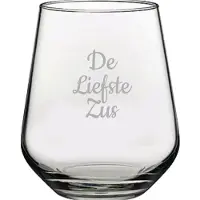 Pasabahce Gegraveerde Drinkglas 42,5cl De Liefste Zus