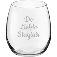 Royal Leerdam Gegraveerde Drinkglas 39cl De Liefste Stagiair