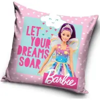 Carbotex Barbie - Let Your Dreams Soar - Sierkussen Met Kussenvulling - 40 x 40 cm