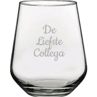 Pasabahce Gegraveerde Drinkglas 42,5cl De Liefste Collega
