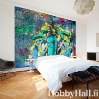 Artgeist Fotobehang – Behangpapier - Fotobehang - Graffiti maker 100x70 -