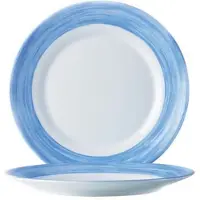 Arcoroc Brush Blauw Plat Bord 23,5cm (set van 6)