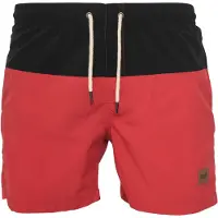 Urban Classics Zwemshorts pastelrood / zwart