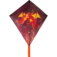 Dragon Fly Diamantvlieger - Draak - Rood/Zwart