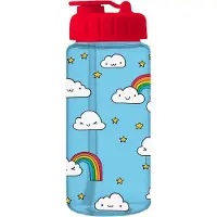 I-Drink I Drink drinkfles Clouds met rietje 400 ml blauw/rood