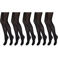 Bonanza Panty - 5-Pack - 40 Denier - Zwart - Maat M/L